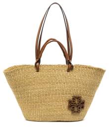 Tory Burch Ella straw tote bag - Neutrals