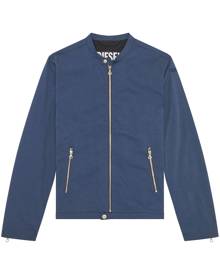 Diesel zip-fastening biker jacket - Blue