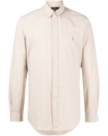 Polo Ralph Lauren check-print logo-embroidered shirt - Brown