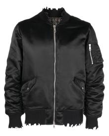Giorgio Brato distressed-effect bomber jacket - Black