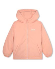 Kenzo Kids logo-print puffer jacket - Pink