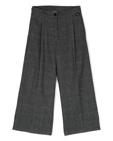 Aspesi Kids checked pleated trousers - Grey