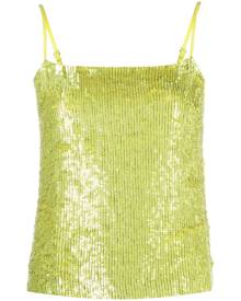 P.A.R.O.S.H. sequined cami top - Green