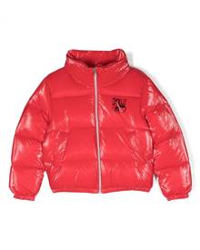 HUGO KIDS logo-print puffer jacket - Red