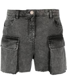 PINKO denim cargo shorts - Black