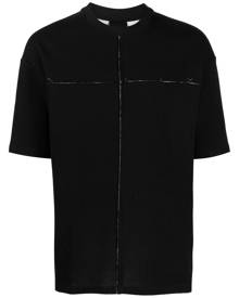 Thom Krom patchwork cotton-blend T-shirt - Black