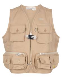 Advisory Board Crystals multi-pocket canvas utility vest - Neutrals