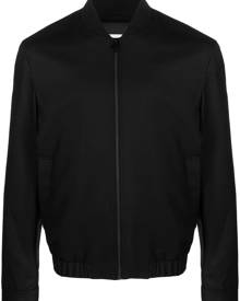 Calvin Klein band-collar zip-fastening bomber jacket - Black