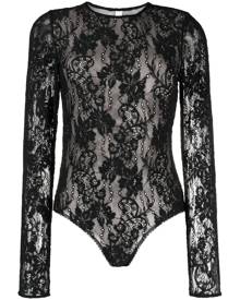 ZIMMERMANN Luminosity long-sleeve lace bodysuit - Black