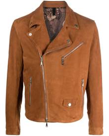 Tagliatore Franklin leather biker jacket - Brown