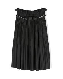 Dkny Kids plissé belted midi skirt - Black