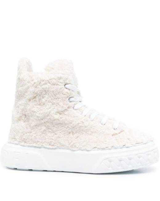 Casadei Women's Off Road Senales Faux Fur Sneakers