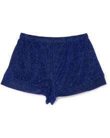 Oseree Kids lurex elasticated-waist shorts - Blue