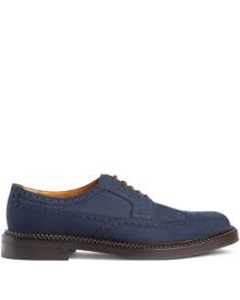 Gucci suede lace-up brogues - Blue