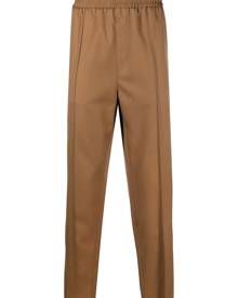 A.P.C. elasticated-waist wool trousers - Brown