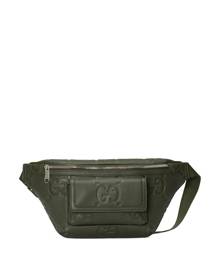 Gucci Jumbo GG monogram-embossed belt bag - Green