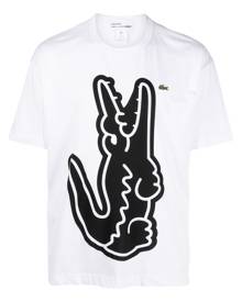 Comme Des Garçons Shirt logo-print cotton T-shirt - White