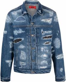 424 distressed denim jacket - Blue