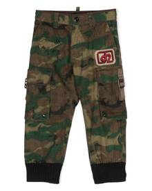 Dsquared2 Kids camouflage-print cotton track pants - Green