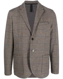 Harris Wharf London houndstooth-pattern virgin wool blazer - Neutrals