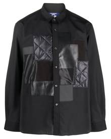 Junya Watanabe MAN long-sleeve patchwork shirt - Black