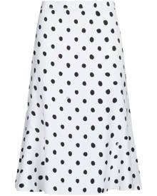 Marni polka-dot A-Line skirt - White