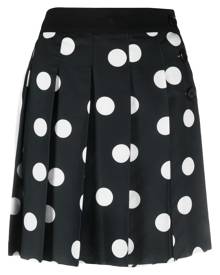 MSGM polka dot pleated mini skirt - Black