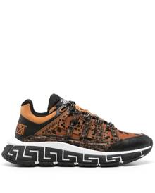 Versace Trigreca Dalmatian-print sneakers - Brown