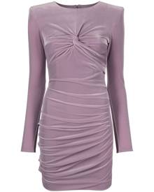 Elisabetta Franchi draped velvet minidress - Purple Elisabetta Franchi draped velvet minidress - Purple