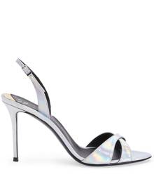 Giuseppe Zanotti Dorotee 105mm iridescent sandals - Silver