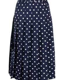 Comme Des Garçons Girl polka-dot pleated skirt - Blue