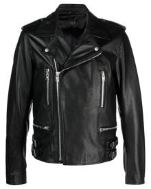 IRO zip-up leather biker jacket - Black