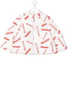 Moncler Enfant logo-print puffer jacket - White