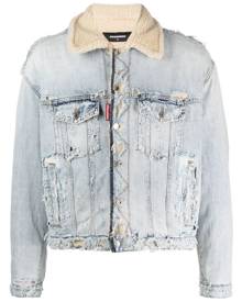 Dsquared2 distressed denim jacket - Blue