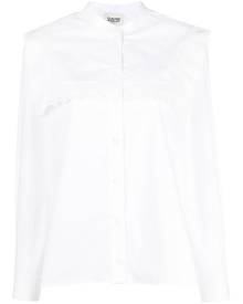 Claudie Pierlot ruffle-detail poplin shirt - White