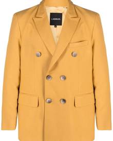 Labrum London double-breasted twill blazer - Yellow