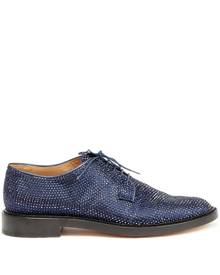 Maison Margiela Tabi rhinestone-embellished Derby shoes - Blue