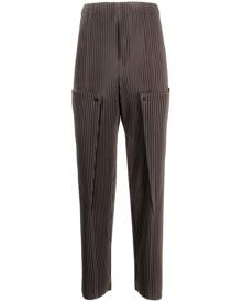 Homme Plissé Issey Miyake high-waisted elasticated pants - Brown