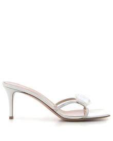 Gianvito Rossi gemstone-detail iridescent mules - Metallic