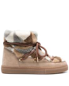 Inuikii Classic patchwork lace-up boots - Neutrals