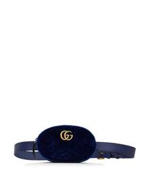 Gucci Pre-Owned 2000-2015 GG Marmont matelassé belt bag - Blue