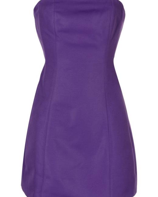 Alberta Ferretti oversized-bow strapless midi dress - Purple