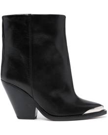 ISABEL MARANT 95mm leather boots - Black