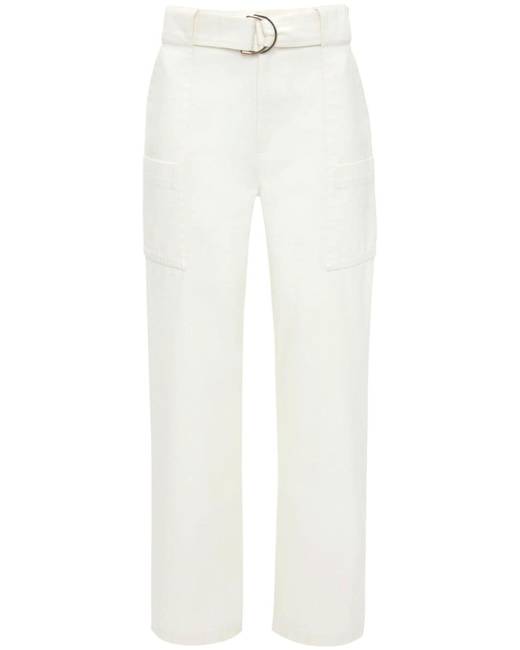 White Women's Cargo Pants - Clothing