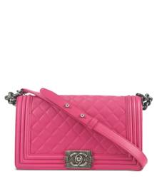 CHANEL Pre-Owned 2014 Boy Chanel shoulder bag - Pink