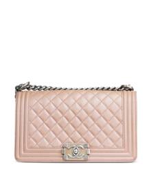 CHANEL Pre-Owned 2014-2015 Boy Chanel shoulder bag - Pink