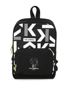 Karl Lagerfeld Kids K/Ikonik logo-print backpack - Black