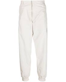 adidas logo-patch tapered trousers - Neutrals