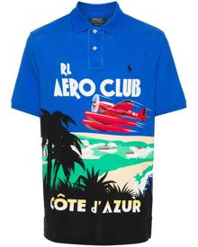 Polo Ralph Lauren graphic-print polo shirt - Blue