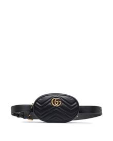 Gucci Pre-Owned 2000-2015 Marmont Double G belt bag - Black